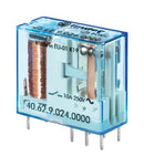 Finder 40.62.7.048.0000 40.62.7.048.0000 Power Relay Dpdt 48 VDC 10 A 40 Series Through Hole Non Latching