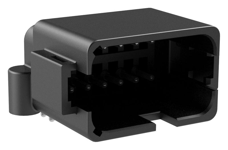 Amphenol SINE/TUCHEL ATF13-12PB-BM13 ATF13-12PB-BM13 Automotive Connector Boardlock AT Series Right Angle Receptacle 12 Contacts PCB Pin