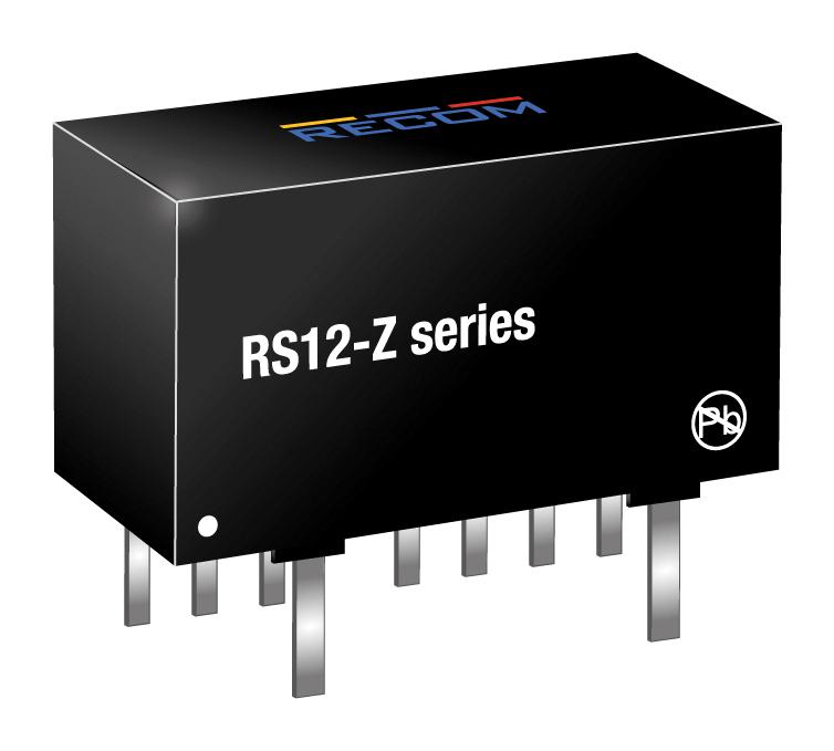 Recom Power RS12-2405SZ Isolated Through Hole DC/DC Converter 4:1 12 W 1 Output 5 V 2.4 A