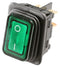 Marquardt 1935.3118 Rocker Switch Off-On Dpst Illuminated Panel Mount Green 1930