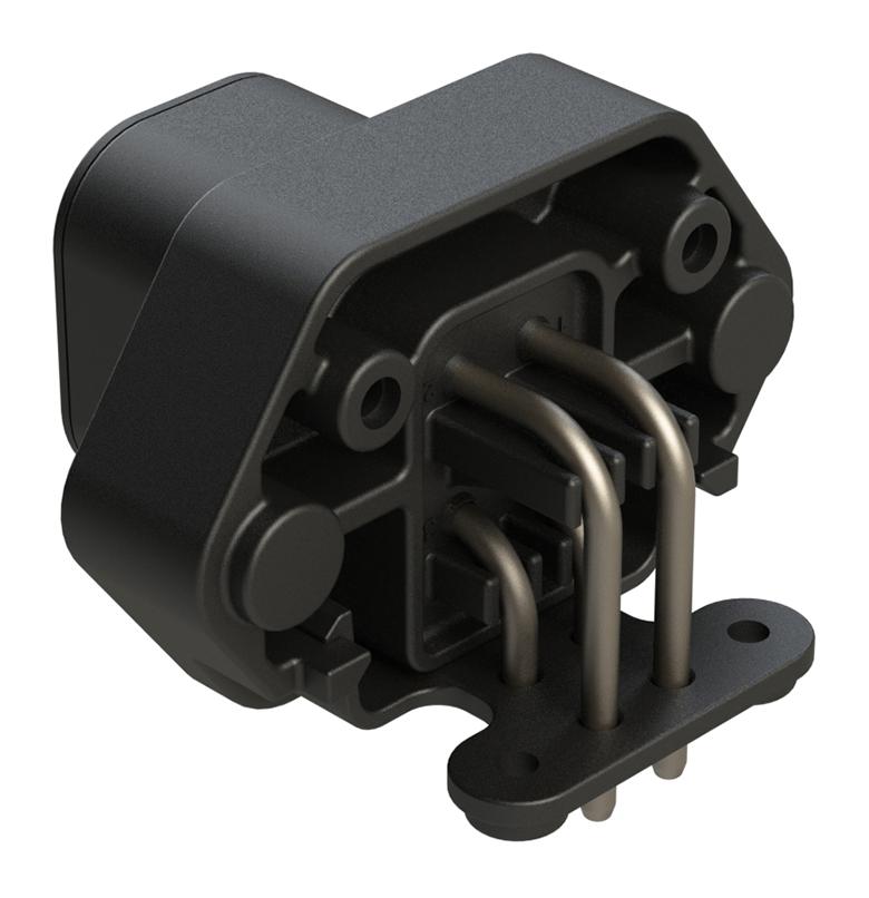 Amphenol SINE/TUCHEL ATP13-4P-BM03BLK ATP13-4P-BM03BLK Automotive Connector Black Boardlock ATP Series Right Angle Receptacle 4 Contacts PCB Pin