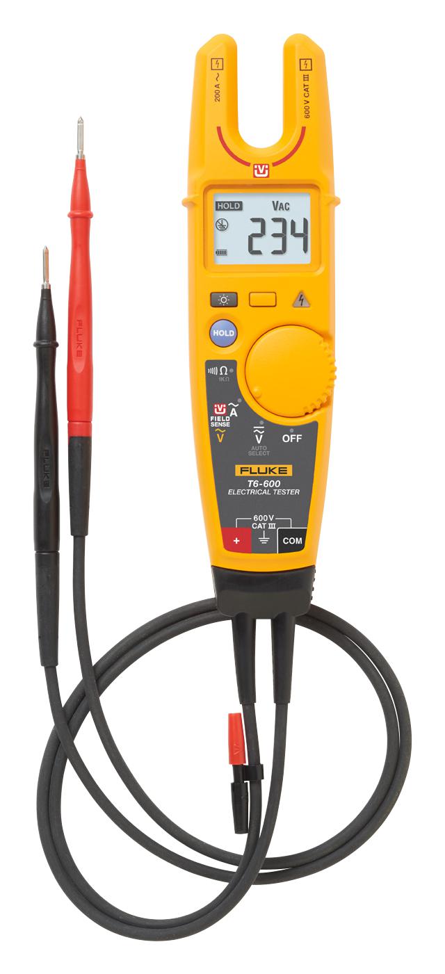 Fluke T6-600/EU Handheld Digital Multimeter EU AC Current AC/DC Voltage Continuity Resistance True RMS Auto