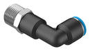 Festo QSLL-1/2-12 Pneumatic Fitting Push-In L-Fitting R1/2 14 bar 12 mm PBT (Polybutylene Terephthalate) Qsll