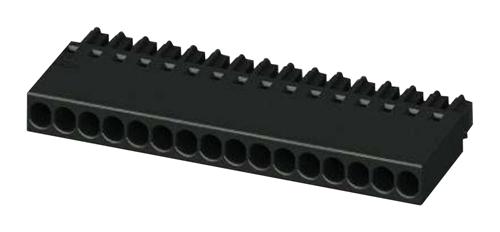 Phoenix Contact MCC 05/16-ST-254 Pluggable Terminal Block Black 2.54 mm 16 Ways 26AWG to 18AWG 0.75 mm&Acirc;&sup2; Crimp 6 A