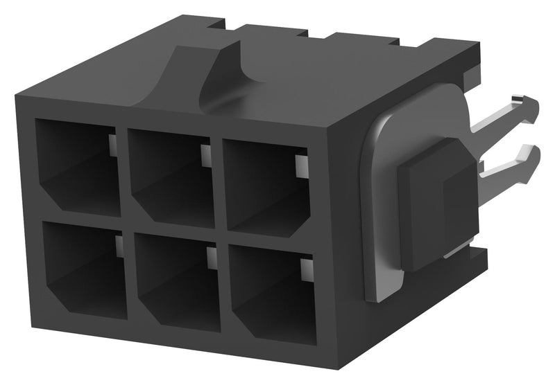 AMP - TE Connectivity 3-794680-6 Pin Header Wire-to-Board 3 mm 2 Rows 6 Contacts Through Hole Straight Micro MATE-N-LOK