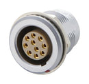 Lemo EGG.2B.310.CLL Circular Connector 2B Series Panel Mount Receptacle 10 Contacts Solder Socket Push-Pull