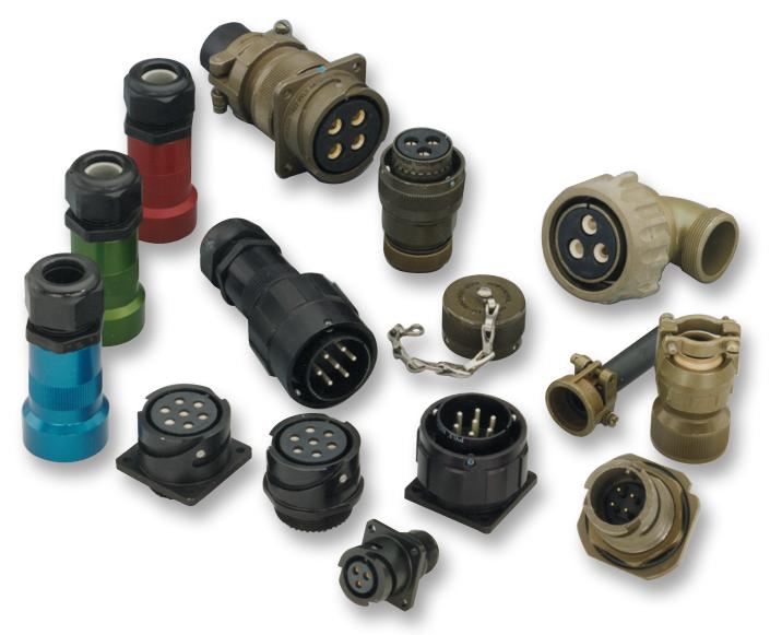 Amphenol Industrial GTC08A24-7S GTC08A24-7S Circular Connector GT Series Right Angle Plug 16 Contacts Crimp Socket Reverse Bayonet 24-7