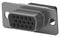 AMP - TE Connectivity 216164-1 D Sub Connector Housing 15 Ways High Density DE HDP-22 Receptacle Steel Body