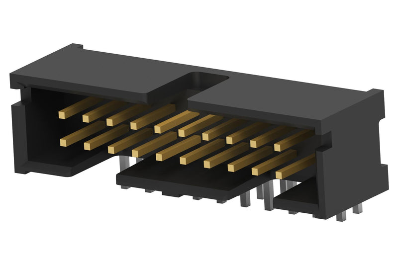 AMP - TE Connectivity 5103311-5 Pin Header Wire-to-Board 2.54 mm 2 Rows 20 Contacts Through Hole Right Angle AMP-LATCH