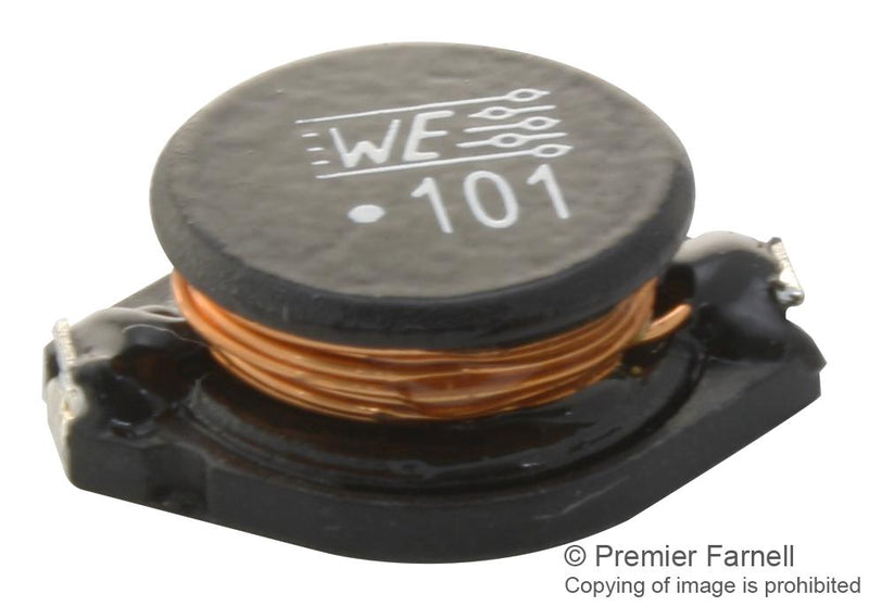 WURTH ELEKTRONIK 7445820 Power Inductor (SMD), 100 &micro;H, 1.8 A, 3.4 A, WE-PD4 Series, 18.54mm x 15.24mm x 7.11mm, Unshielded