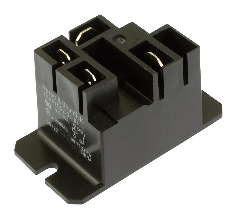 POTTER&BRUMFIELD - TE Connectivity T9AP5D52-24 Power Relay Spdt 24 VDC 30 A T9A Series Panel Non Latching