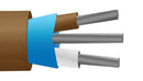 Labfacility XF-1281-FAR Thermocouple Cable Type T IEC PVC Insulated &amp; Screened 7/0.2 mm 200 m