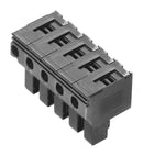 Weidmuller 1010910000 Pluggable Terminal Block 5 Ways 12AWG 4 mm&Acirc;&sup2; Push In 32 A