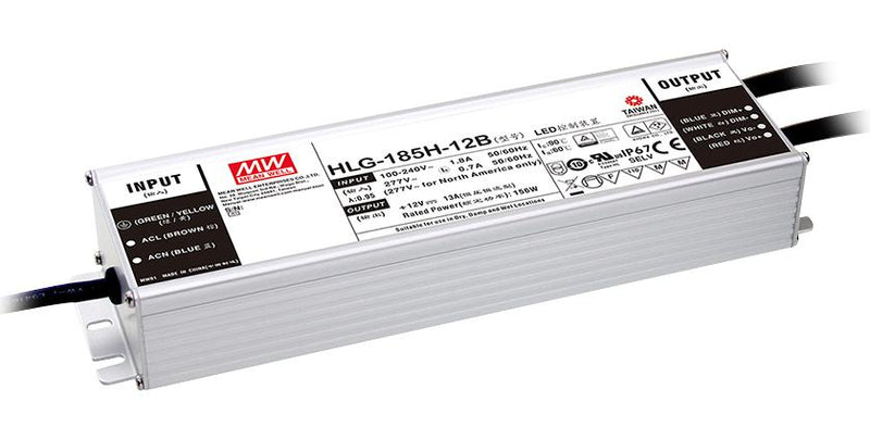 Mean Well HLG-185H-48B LED Driver 187.2 W 48 V 3.9 A Constant Current Voltage 90 305