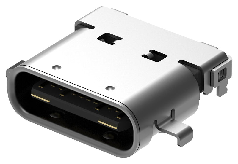 GCT (GLOBAL Connector TECHNOLOGY) USB4060-30-A USB Type C 3.1 Receptacle 24 Ways Surface Mount Through Hole