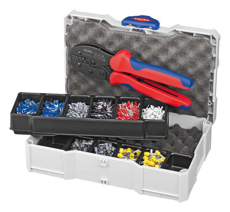 Knipex 97 90 23 97 23 Crimp Assortment With Tanos Mini-systainers and Crimping Tool