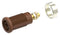 Tenma 72-14156 Banana Test Connector Jack Panel Mount 36 A 1 kV Gold Plated Contacts Brown