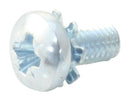 TR Fastenings M36PRSTEXZ100- Machine Screw Shake Proof Washer M3X6 Steel Bright Zinc Pan Head Pozidriv