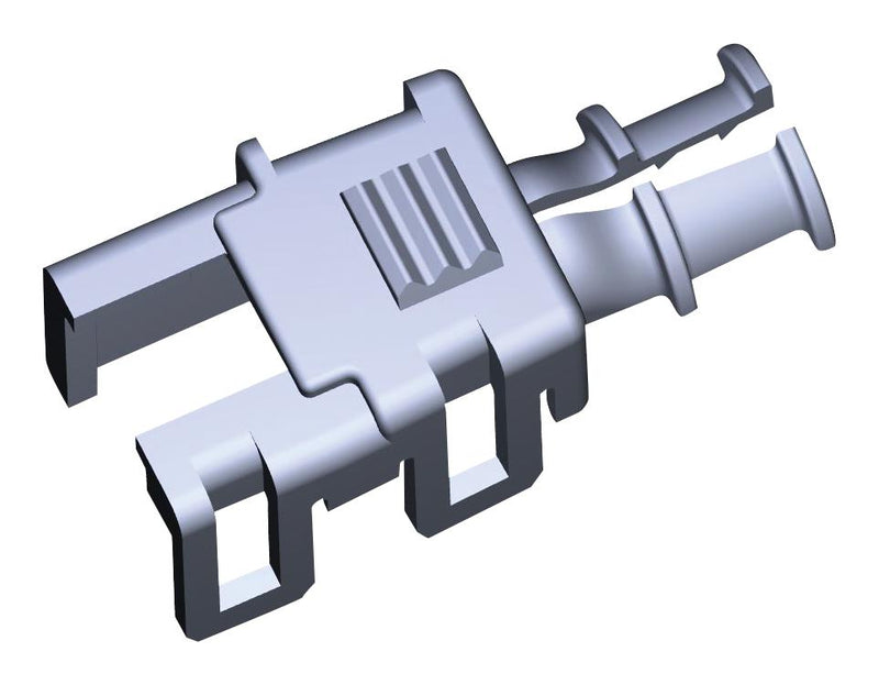 Molex 200122-0102 Connector Backshell 2 Position Mega-Fit 171692 Series Receptacle Housings 180&deg;