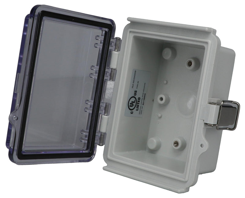 BUD Industries PTQ-11035-C PTQ-11035-C Enclosure Multipurpose PC GREY/CLEAR