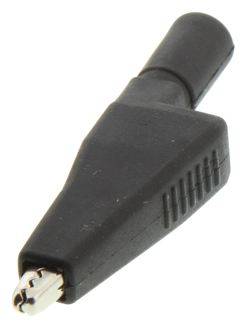 CAL Test Electronics CT3761-0 MED. Alligator Clip With 4MM B-PLUG Jack Black 02AH5941