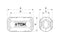 TDK ZCAT2235-1030A ZCAT2235-1030A Split Core Ferrite 10 mm 50 ohm Zcat