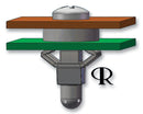 Essentra Components TFR-3 PCB Spacer Support Snap In Nylon 6.6 TFR Series 4.8 mm Height 7.7 Width