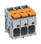 WAGO 2606-1104/020-000 Wire-To-Board Terminal Block, 7.5 mm, 4 Ways, 20 AWG, 8 AWG, 10 mm&sup2;, Push In