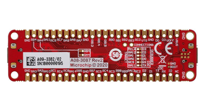 Microchip EV10K72A Development Board Curiosity Nano PIC24FJ64GU205 16 bit PIC24 MCU