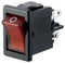 Marquardt 1855.0102 Rocker Switch On-Off Dpst Illuminated Panel Mount Red 1855 Series New