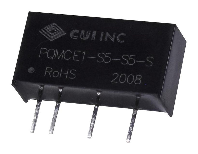 CUI PQMCE1-S5-S12-S Isolated Through Hole DC/DC Converter ITE 1:1 1 W Output 12 V 84 mA