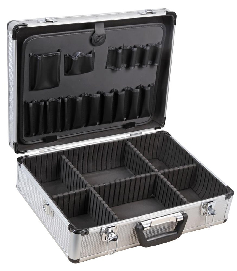 Duratool D01815-S Tool Case Silver Aluminium 155 mm Height 330 Width 460 Depth