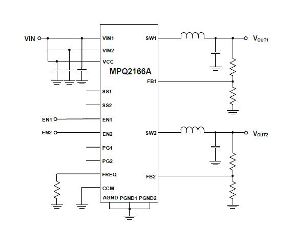 Monolithic Power Systems (MPS) MPQ2166AGRHE-AEC1-P MPQ2166AGRHE-AEC1-P DC/DC Conv Sync Buck 125DEG C