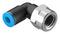 Festo QSLF-1/4-6-B Pneumatic Fitting Push-In L-Fitting G1/4 14 bar 6 mm PBT (Polybutylene Terephthalate) Qslf