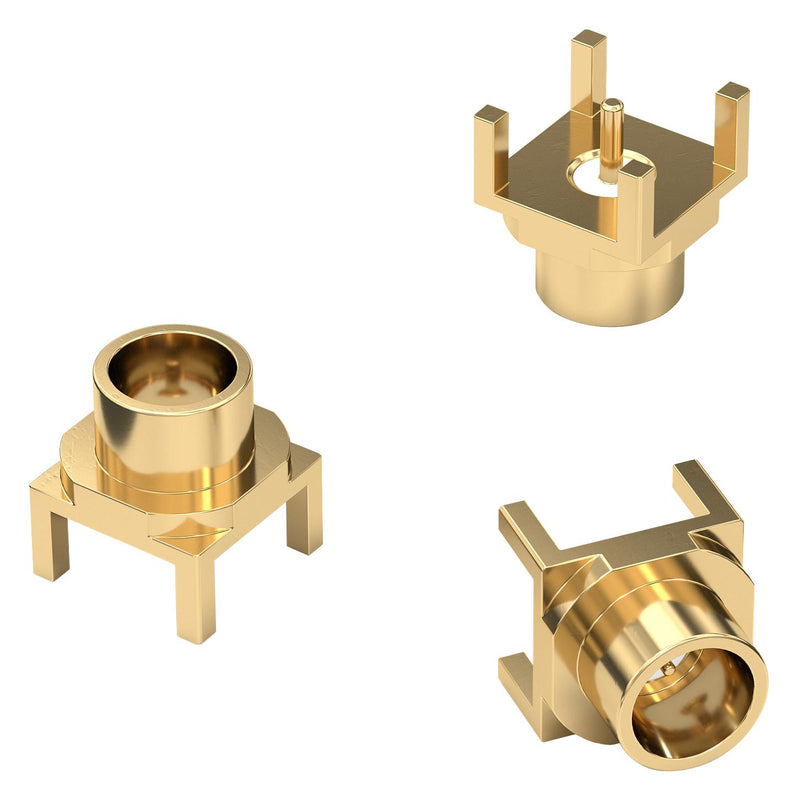 Wurth Elektronik 60114002122502 RF / Coaxial Connector SMP Straight Plug Through Hole Vertical 50 ohm Brass