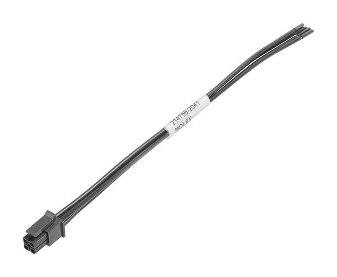 Molex 214756-2042 Cable Assembly Micro-Fit 3.0 Receptacle to Free End 4 Ways 3 mm 2 Row 300 11.8 "