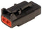 Deutsch - TE Connectivity DTM06-2S-E004 Automotive Connector Housing DTM Series Plug 2 Ways AMP Size 20 Socket Contacts