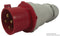 WALTHER 230406 32A 3P+E 415v Industrial Site Plug - IP44 Red