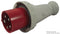WALTHER 269 415V 63A 3P+N+E Straight Plug, Red