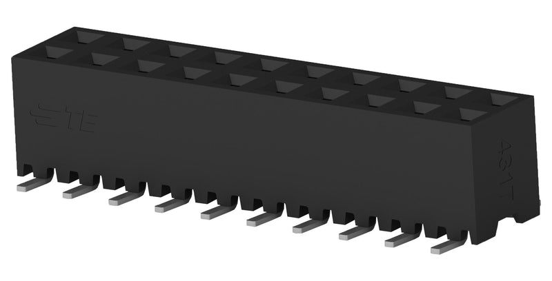 TE Connectivity 2-2314844-0 PCB Receptacle Board-to-Board 2 mm Rows 20 Contacts Surface Mount Ampmodu Series