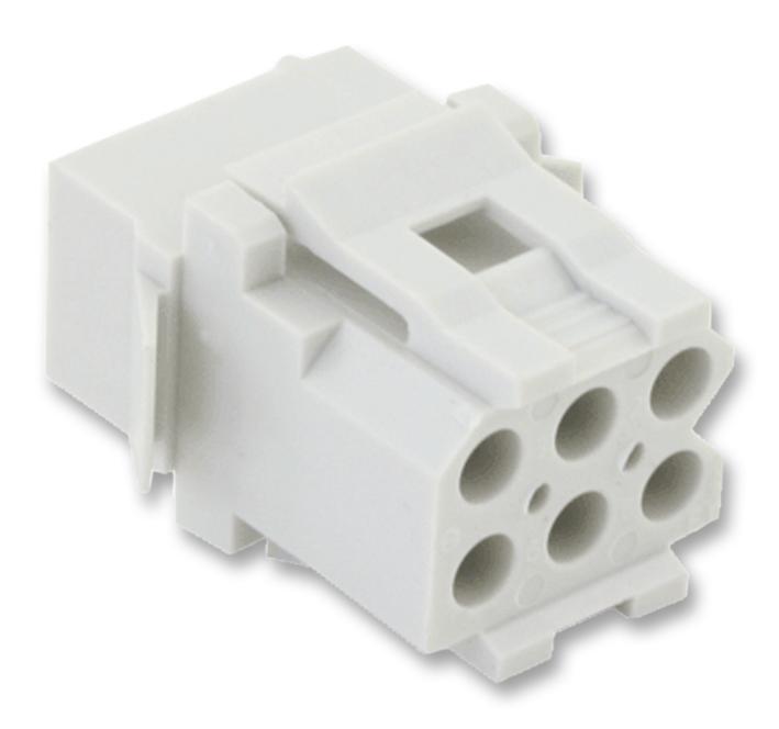 Souriau SMS6R3 Connector Housing Panel Mount SMS Flame Retardant Series Receptacle 6 Ways