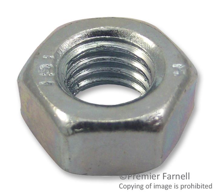 DURATOOL NC01080081FA Nut, Hex, M8, Steel, Bright Zinc Plated, Pack of 100