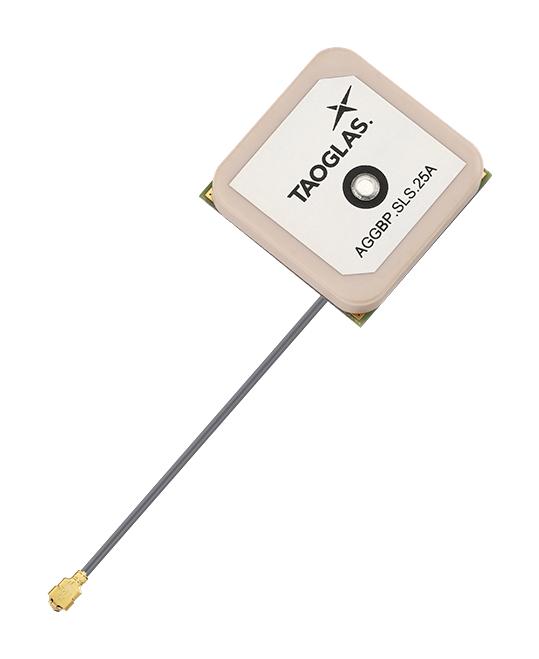 Taoglas AGGBP.SLS.25A.07.0060A AGGBP.SLS.25A.07.0060A RF Antenna Patch 1.561 GHz to 1.602 Right Hand Circular I-Pex Connector 1.67 dBi