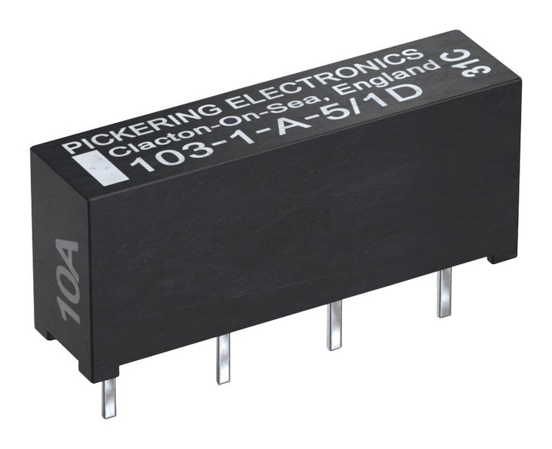 Pickering 103-1-A-5/2D Reed Relay SPST-NO 5 V 103 Series Through Hole 150 ohm 500 mA