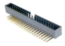 Multicomp PRO MP008649 Pin Header Wire-to-Board 2 mm Rows 40 Contacts Through Hole Right Angle MCP 2MM RA