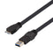 L-COM CAU3HFAMB-BLK-1M CAU3HFAMB-BLK-1M USB Cable 3.0 A PLUG-MICRO B Plug 1M New