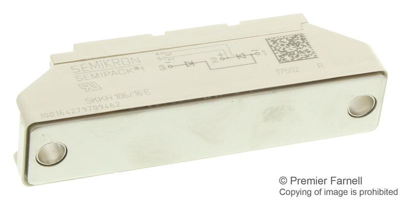 Semikron SKKH 106/16E SKKH 106/16E Thyristor / Diode Module Series Connected 106 A 1.6 kV