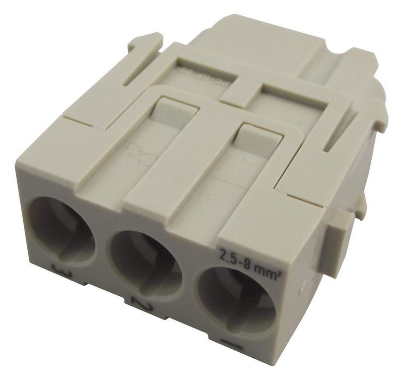 Harting 09 14 003 2701 Heavy Duty Connector Han-Modular C Module 3 Contacts Receptacle Screw Socket