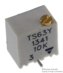 VISHAY TS63Y103KR10 TRIMMER POTENTIOMETER 10KOHM 13TURN SMD