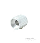 Multicomp 15T-2D 15T-2D Knob Round Shaft 6.35 mm Aluminium With Top Indicator Line 15